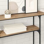 vidaXL TableConsole Chêne artisanal 145 x 22 5 x 75 cm