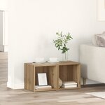 vidaXL Meuble TV 2 Pièces Marron 37 x 35 x 37 cm Bois d'ingénierie