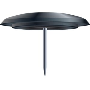 Boîte de 40 punaises hauteur de pointe 7mm 10mm de diamètre Noir EXACOMPTA