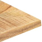 vidaXL Dessus de table Bois de manguier solide 25-27 mm 90x70 cm