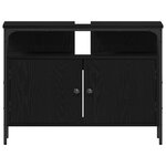 vidaXL Ensemble de meubles de salle de bain de 4 pièces Chêne noir