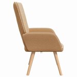 vidaXL fauteuil Beige 62 x 67 x 95 5 cm Tissu Sherpa
