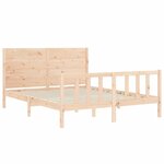 vidaXL Cadre de lit sans matelas 160x200 cm bois massif de pin