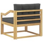 vidaXL Sofa de milieu extérieur Polyester Blanc