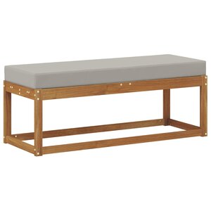 vidaXL Banc de Tabouret Bois d'Acacia Massif Gris Naturel et Clair