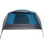 vidaXL Tente familiale avec porche 6 personnes bleu imperméable