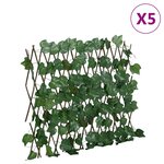 vidaXL Treillis de feuille de vigne artificiel extensible 5 Pièces