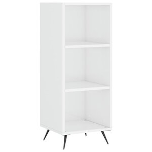 vidaXL Armoire à étagères blanc brillant 34 5x32 5x90 cm