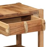 vidaXL Table d'appoint Marron 43 x 32 x 46 cm Bois Recyclé Solide