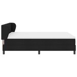 Lit Box Spring vidaXL avec Matelas Noir 160x200 cm en Tissu