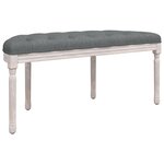 vidaXL Banc Gris foncé 110 5x45x49 cm Tissu