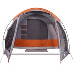 vidaXL Tente familiale tunnel 8 personnes gris imperméable