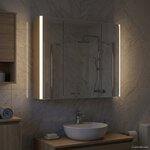 vidaXL Armoire Miroir de Salle de Bain Chêne Sonoma
