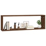 vidaXL Étagères murales cubiques 4 Pièces Chêne marron 80x15x26 5 cm