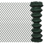 vidaXL Clôture à mailles losangées Acier 1 25x25 m