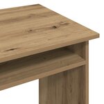 vidaXL Bureau chêne artisanal 90x50x74 cm bois d'ingénierie