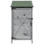 vidaXL Abri de jardin Gris 59 5 x 56 x 113 5 cm Bois d'ingénierie