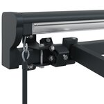 vidaXL Auvent Cadre Semi-Cassette Rétractable Manuel en Métal