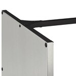 vidaXL Portant de bois de chauffage 40x40x40 cm acier inoxydable