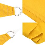 vidaXL Voile d'ombrage 160 g/m² trapèze jaune 4/5x3 m PEHD
