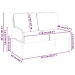 vidaXL Canapés avec coussin 110cm Noir Contreplaqué