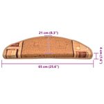 vidaXL Tapis d'escalier autoadhésifs 10 Pièces 65x21x4 cm Beige