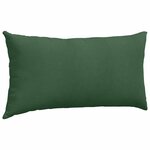 vidaXL Coussins de canapé 2 Pièces Vert foncé 80 x 40 cm