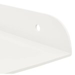 vidaXL Étagère Flottante d'Angle 2 pc Blanc 30 x 30 x 2 cm