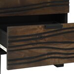 vidaXL Meubles de chevet - 2 pièces  40x33.5x46 cm  en bois massif de mangue