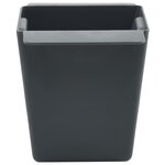 vidaXL Caisses à fleurs pour palettes Euro 12 pc Gris Polypropylène