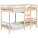 vidaXL Lit superposé 90x190 cm Bois de pin massif