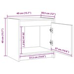 vidaXL Tables de chevet 2 Pièces Blanc 40x30 5x40 cm Bois de pin massif