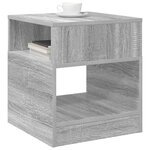vidaXL Table d'appoint 2 Pièces Gris Sonoma 40 5 x 40 x 45 cm