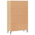 vidaXL Buffet haut chêne sonoma 69 5x31x115 cm bois d'ingénierie