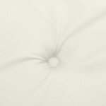 vidaXL Coussins de chaise à dossier haut lot de 6 crème mélangé tissu