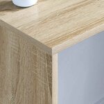 vidaXL Bureau mural Chêne Sonoma 100 x 45 x 30 cm Bois d'ingénierie