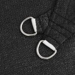 vidaXL Voile d'ombrage 160 g/m² Noir 3 5x5 m PEHD