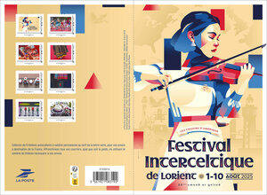 Collector 8 timbres - Festival interceltique de Lorient 2025 - Lettre Verte