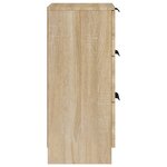 vidaXL Buffets 2 Pièces Chêne Sonoma 30x30x70 cm Bois d'ingénierie