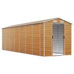 vidaXL Abri de jardin marron clair 191x640x198 cm acier galvanisé