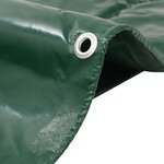 vidaXL Bâche 650 g / m² 1 5 x 10 m Vert