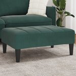 vidaXL Repose-pied vert foncé 77x55x31 cm velours