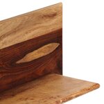 vidaXL Étagères murales 2 Pièces 58 x 26 x 20 cm Bois massif