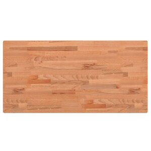 vidaXL Dessus de table 80x40x1 5 cm rectangulaire bois massif de hêtre