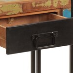 vidaXL Table console 110x30x76 cm Bois massif de récupération