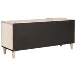 vidaXL Meuble TV Blanc 105 x 33 x 46 cm bois de manguier massif