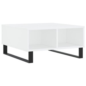vidaXL Table basse blanc 60x60x30 cm bois d'ingénierie