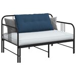 vidaXL Coussin de Dos Bleu 100 x 19 x 50 cm tissu