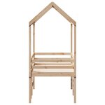 vidaXL Lit haut avec toit 90x200 cm bois de pin massif