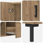 vidaXL Buffet Chêne artisanal 100 x 36 x 60 cm Bois d'ingénierie